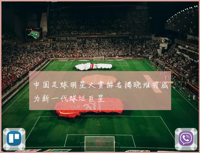 中国足球明星大赏排名揭晓谁将成为新一代球坛巨星